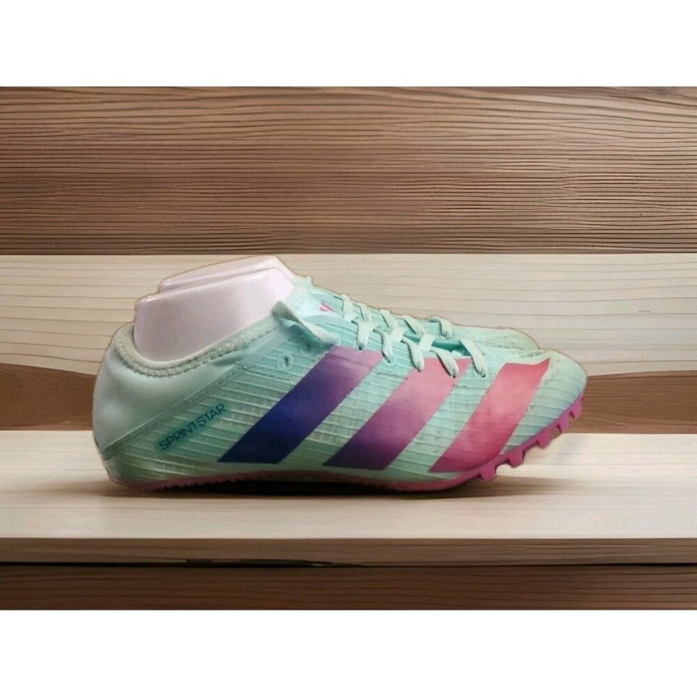 Adidas Sprintstar Pulse Track Running Shoes Men’s Size‎ 7.5 Mint Green